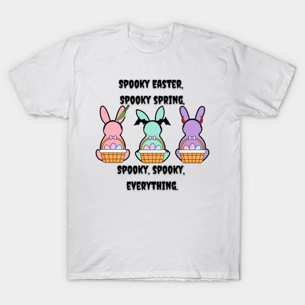 Spooky Easter Spooky Spring Bunnies T-Shirt by TheMavenMedium